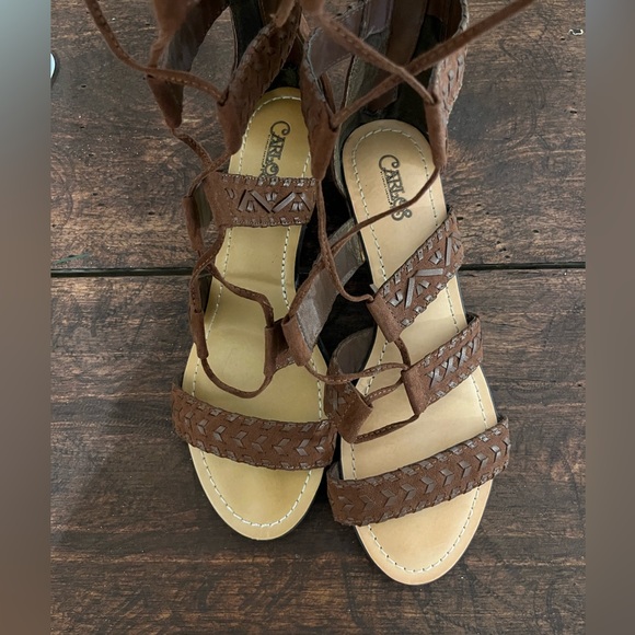 Carlos By Carlos Santana gladiator sandals brown size 7.5 - Picture 7 of 7